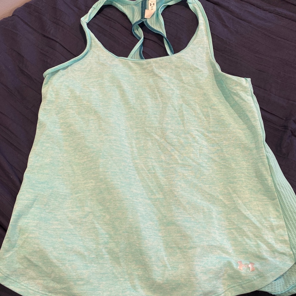 Teal Under Armour Tank Top
